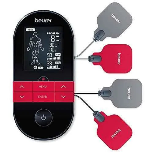 Beurer EM 59 Electroestimulador digital con función Calor, TENS, EMS y Masaje, 2 Canales, Función calor, 4 Electrodos, Intensidad regulable. Aparatos para el cuidado personal Beurer Aparatos para el cuidado personal, Beurer, Electroestimuladores musculares y nerviosos SacrificioShop sacrificioshop.com Spain A Coruña B0872DQW46 77.80 Beurer EM 59 Electroestimulador digital con función Calor, TENS, EMS y Masaje, 2 Canales, Función calor, 4 Electrodos, Intensidad regulable. - Default Title