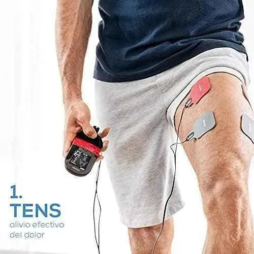 Beurer EM 59 Electroestimulador digital con función Calor, TENS, EMS y Masaje, 2 Canales, Función calor, 4 Electrodos, Intensidad regulable. Aparatos para el cuidado personal Beurer Aparatos para el cuidado personal, Beurer, Electroestimuladores musculares y nerviosos SacrificioShop sacrificioshop.com Spain A Coruña B0872DQW46 77.80 Beurer EM 59 Electroestimulador digital con función Calor, TENS, EMS y Masaje, 2 Canales, Función calor, 4 Electrodos, Intensidad regulable. - Default Title