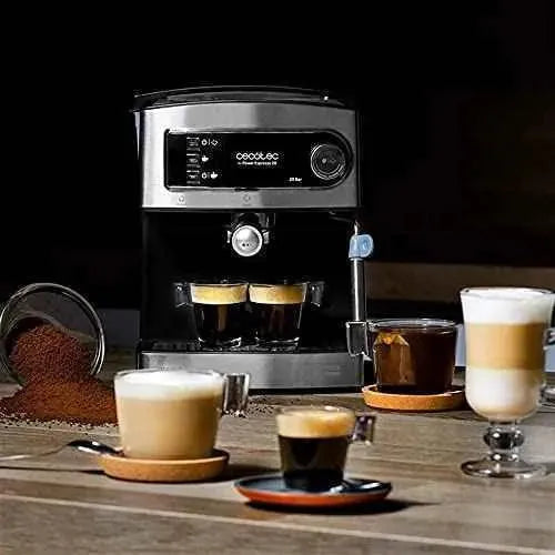 Cecotec Cafetera Express Manual Power Espresso 20. 850W, Presión 20 Bares, Depósito de 1,5L, Brazo Doble Salida, Vaporizador Cocina Cecotec Cafeteras, Cecotec, Cocina SacrificioShop sacrificioshop.com {{ shop.shopifyCountryName }} {{ shop.shopifyProvince }} B0763N7WMP 56.90 Cecotec Cafetera Express Manual Power Espresso 20. 850W, Presión 20 Bares, Depósito de 1,5L, Brazo Doble Salida, Vaporizador - Default Title