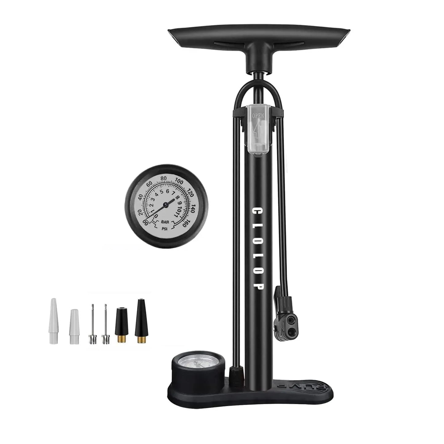 CLOLOP Bomba de Piso para Bicicleta con manómetro - Bomba de Alta presión 160 PSI con inflador de Bola de Aire Compatible con válvula Schrader y Presta Deportes CLOLOP Bombas de pie, CLOLOP, Deportes SacrificioShop sacrificioshop.com {{ shop.shopifyCountryName }} {{ shop.shopifyProvince }} B0BCVM9DVD 14.44 CLOLOP Bomba de Piso para Bicicleta con manómetro - Bomba de Alta presión 160 PSI con inflador de Bola de Aire Compatible con válvula Schrader y Presta - Default Title