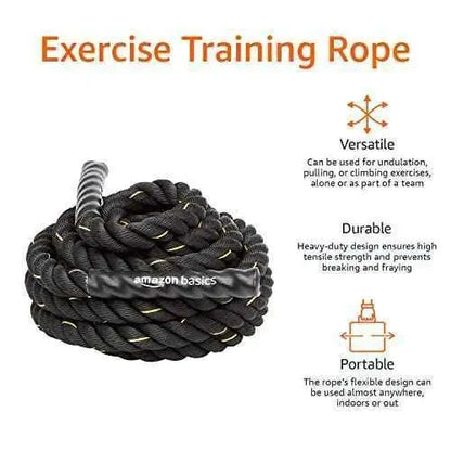 Cuerda de batalla para entrenamiento pesado, de 3,8 cm x 9 m Deportes Amazon Basics Amazon Basics, Deportes, Entrenamiento en suspensión SacrificioShop sacrificioshop.com {{ shop.shopifyCountryName }} {{ shop.shopifyProvince }} B072Z2ZTLJ 51.29 Cuerda de batalla para entrenamiento pesado, de 3,8 cm x 9 m - Default Title