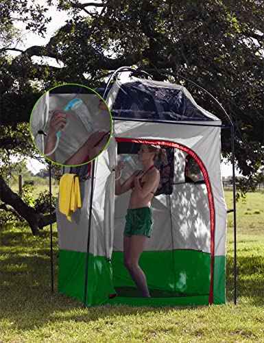 anngrowy Ducha portátil para camping, ducha al aire libre, cabezal de ducha  de campamento, cabezal de ducha eléctrico recargable para limpieza de