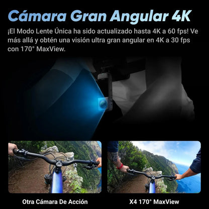 Insta360 X4 - Cámara de acción Impermeable 8K 360, Vídeo 4K Gran Angular, Efecto Selfie Stick Invisible, 135 Min Batería Cámara Insta360 Cámara, Cámaras deportivas, Insta360 SacrificioShop sacrificioshop.com {{ shop.shopifyCountryName }} {{ shop.shopifyProvince }} B0CXPWMZQS 559.99 Insta360 X4 - Cámara de acción Impermeable 8K 360, Vídeo 4K Gran Angular, Efecto Selfie Stick Invisible, 135 Min Batería - Default Title