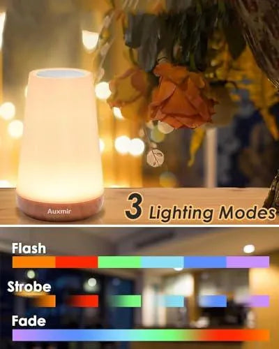 Lámpara de Mesita de Noche, Recargable 1800mAh con USB, Luz Nocturna LED sin Cable, Control Remoto y Táctil Casa Auxmir Auxmir, Casa, Lámparas de mesa y mesilla de noche SacrificioShop sacrificioshop.com {{ shop.shopifyCountryName }} {{ shop.shopifyProvince }} B083DC9J5M 21.97 Lámpara de Mesita de Noche, Recargable 1800mAh con USB, Luz Nocturna LED sin Cable, Control Remoto y Táctil - Default Title