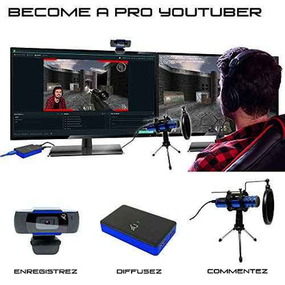 Paquete de Accesorios para Jugadores de Streaming y Youtubers, Caja de Captura de vídeo Full HD, micrófono, cámara HD - PS4, PS5, Xbox x-Series, Switch, PC, Xbox One. (Windows 8) Videojuegos Subsonic Accesorios para juegos de PC, Subsonic, Videojuegos SacrificioShop sacrificioshop.com Spain A Coruña B08H6L6WY5 117.69 Paquete de Accesorios para Jugadores de Streaming y Youtubers, Caja de Captura de vídeo Full HD, micrófono, cámara HD - PS4, PS5, Xbox x-Series, Switch, PC, Xbox One. (Windows 8) - undefined