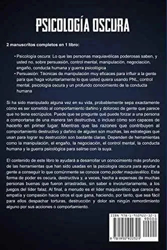 Psicología oscura: Una guía esencial de persuasión, manipulación, engaño, control mental... Libro Bravex Publications Bravex Publications, Desarrollo personal y autoayuda, Libro SacrificioShop sacrificioshop.com {{ shop.shopifyCountryName }} {{ shop.shopifyProvince }} 1950922324 14.65 Psicología oscura: Una guía esencial de persuasión, manipulación, engaño, control mental... - Default Title