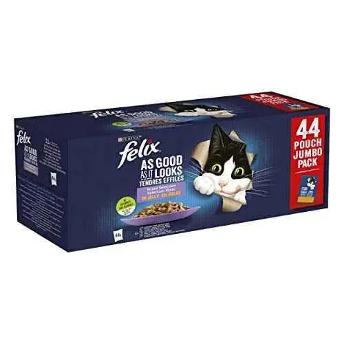 Purina Felix Fantastic Comida Húmeda para Gato Adulto Pack Surtido, 44 sobres de 85g Productos para animales Felix Felix, Húmeda, Productos para animales SacrificioShop sacrificioshop.com {{ shop.shopifyCountryName }} {{ shop.shopifyProvince }} B08WSYSQVL 19.29 Purina Felix Fantastic Comida Húmeda para Gato Adulto Pack Surtido, 44 sobres de 85g - Default Title