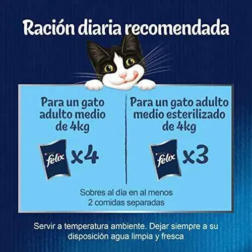 Purina Felix Fantastic Comida Húmeda para Gato Adulto Pack Surtido, 44 sobres de 85g Productos para animales Felix Felix, Húmeda, Productos para animales SacrificioShop sacrificioshop.com {{ shop.shopifyCountryName }} {{ shop.shopifyProvince }} B08WSYSQVL 19.29 Purina Felix Fantastic Comida Húmeda para Gato Adulto Pack Surtido, 44 sobres de 85g - Default Title