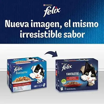 Purina Felix Fantastic Comida Húmeda para Gato Adulto Pack Surtido, 44 sobres de 85g Productos para animales Felix Felix, Húmeda, Productos para animales SacrificioShop sacrificioshop.com {{ shop.shopifyCountryName }} {{ shop.shopifyProvince }} B08WSYSQVL 19.29 Purina Felix Fantastic Comida Húmeda para Gato Adulto Pack Surtido, 44 sobres de 85g - Default Title