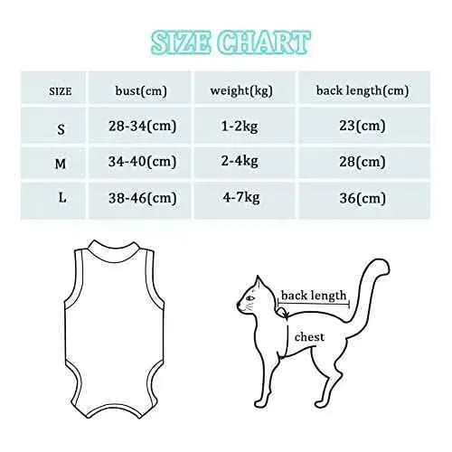 Traje de recuperación Profesional para Gatos, heridas Profesional para heridas, de recuperación quirúrgica Ropa Chaleco de pequeños Gatos Productos para animales AEITPET AEITPET, Collares y conos de recuperación, Productos para animales SacrificioShop sacrificioshop.com {{ shop.shopifyCountryName }} {{ shop.shopifyProvince }} B08DSR7BSR 10.99 Traje de recuperación Profesional para Gatos, heridas Profesional para heridas, de recuperación quirúrgica Ropa Chaleco de pequeños Gatos - Default Title