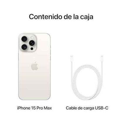 Apple iPhone 15 Pro MAX (256 GB) - Titanio Blanco Inalámbrico Apple Apple, Inalámbrico, Móviles y smartphones libres SacrificioShop sacrificioshop.com {{ shop.shopifyCountryName }} {{ shop.shopifyProvince }} B0CHXB8FGP 1309.00 Apple iPhone 15 Pro MAX (256 GB) - Titanio Blanco - Default Title