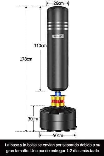 Dripex Saco de Boxeo de Pie para Adultos, Compañero de Boxeo de MMA, Resistente, con Base de Succión, Rellenable de Arena 80kg /Agua 60kg Aprox Deportes Dripex Deportes, Dripex, Sacos pesados SacrificioShop sacrificioshop.com {{ shop.shopifyCountryName }} {{ shop.shopifyProvince }} B08XYMKX7J 126.63 Dripex Saco de Boxeo de Pie para Adultos, Compañero de Boxeo de MMA, Resistente, con Base de Succión, Rellenable de Arena 80kg /Agua 60kg Aprox - Default Title