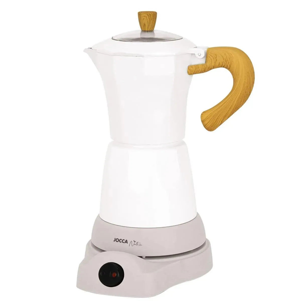 Jocca - Cafetera Italiana Eléctrica Línea Nature Blanca - 6 Tazas - Jarra Sin Cables - Base Eléctrica Cocina Jocca Cafeteras de goteo, Cocina, Jocca SacrificioShop sacrificioshop.com {{ shop.shopifyCountryName }} {{ shop.shopifyProvince }} B0CS3MCF9J 36.19 Jocca - Cafetera Italiana Eléctrica Línea Nature Blanca - 6 Tazas - Jarra Sin Cables - Base Eléctrica - Default Title