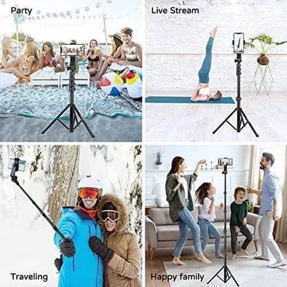 JOILCAN Tripode para Movil, 177,8 cm Profesional Estable Aluminio con Control Remoto & Teléfono Soporte，Extensible Palo Selfie Electrónica JOILCAN Electrónica, JOILCAN, Trípodes SacrificioShop sacrificioshop.com {{ shop.shopifyCountryName }} {{ shop.shopifyProvince }} B09P7ZYMY2 22.98 JOILCAN Tripode para Movil, 177,8 cm Profesional Estable Aluminio con Control Remoto & Teléfono Soporte，Extensible Palo Selfie - Default Title